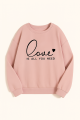 LOOKS LIKE TODAY Pretty Good printed baby pink color Sweatshirt  Style Winter Wear 300 GSM Fully Cotton Fabrics Suitable for Men Women Girls Ladies sweatshirts by Tajkiya Fashion. 