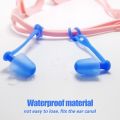 Anti-lost Swimming Ear Plug Comfort Silicone Earplugs Waterproof Ear Protection Noise Reduction Swim Dive EarPlugs with Box.