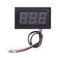Red 0.56 inch Mini Digital Voltmeter DC 0-30V Voltage Panel Meter For 6V 12V Electromobile Motorcycle Car 3 Wires. 