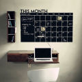 【Wweirdoo】Chalkboard Calendar Wall Decal Sticker Monthly Planner. 
