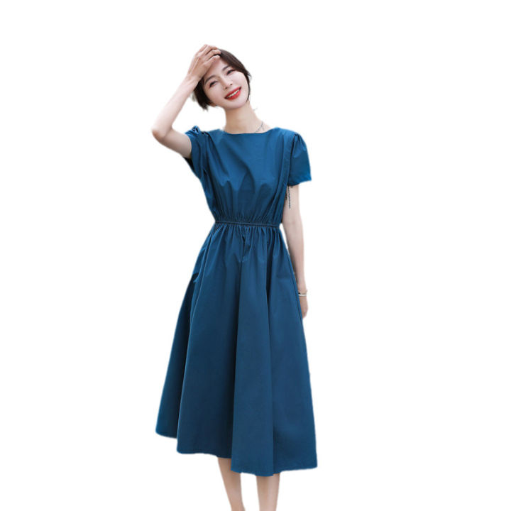 2024%20women's%20new%20round%20neck%20design%20sense%20retro%20new%20Chinese%20dress%20summer%20women's%20French%20long%20skirt%20to%20wear%20on%20both%20sides%20-%20Image%205