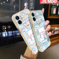 JIUMOO Case For Xiaomi Mi 11i 11X POCO F3 Redmi K40 Pro Case Cartoon Milk Bear Pattern Side Square Edge Luxury Plating Phone Casing Full Cover Camera Lens Shockproof Protection Softcase. 
