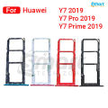 For Huawei Y7 / Y7 Pro/ Y7 Prime 2019 Sim Tray Micro SD Card Slot with Sim Ejector Pin Replacement Part.