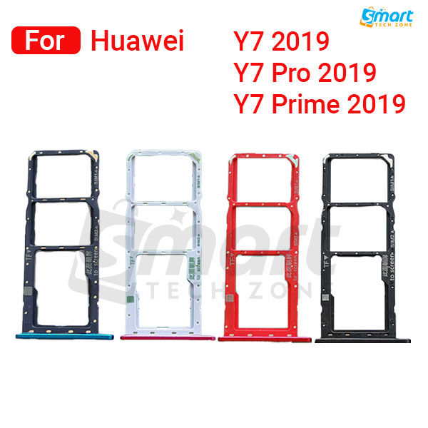 For Huawei Y7 / Y7 Pro/ Y7 Prime 2019 Sim Tray Micro SD Card Slot with Sim Ejector Pin Replacement Part