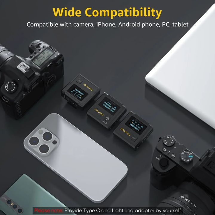 Wireless%20Lavalier%20Microphone%207RYMS%20iRay%20DW30%202.4G%20Lapel%20Mic%20With%20Charging%20Box%20For%20Dslr%20Camera%20Phone,%20Support%20On-board%20Recording%20-%20Image%206