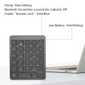 【FUPANG】Numeric keypad wireless keyboard Bluetooth 2.4g teclado numpad slim keycap for Android Windows laptop. 