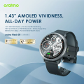 Oraimo Watch 5R OSW-820 AMOLED Black Bluetooth Calling Smart Watch.
