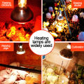 Poultry 220V Heating Lamp Bulb Thermal Preservation Heat Infrared Ray for Reptile Amphibian Pet Livestock 100/200W. 