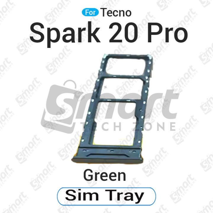 Tecno%20Spark%2020%20Pro%20Sim%20Tray%20Micro%20SD%20Card%20Slot%20with%20Sim%20Ejector%20Pin%20Replacement%20Part%20-%20Image%203