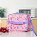 Interior Exterior Zippered Pockets Water Bottle Holder Kids Lunch Bag Durable Double Insulated Water-Resistant Fabric.