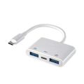 3 In 1 Type C OTG Adapter USB 3.0 PD Fast Charging Cable Splitter U Disk Reader Hub For Mobile Phone Laptop PC Accessories 3 In.