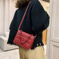 Korean Fashion Embossed Flap Crossbody Bag Mini Purses and Handbags Luxury Designer for Women Purses Square Shoulder Bag. 