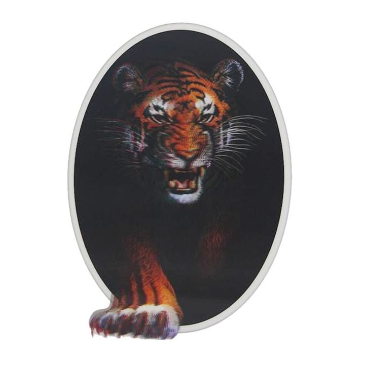 Tiger Man 3D Sticker - Reflected