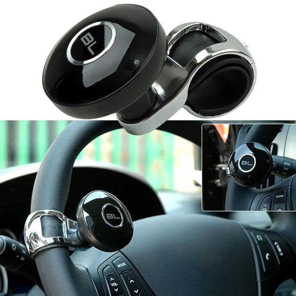 Universal Black Metal Steering Wheel Car Accessories Helper Grip Spinner Knob Turning Hand Control Booster Power Handle Ball Daraz .bd