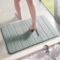 Bathroom Mat Velvet Absorbent Toilet Area Rug Non-Slip Bath Decorative Carpet for Household Hotel. 