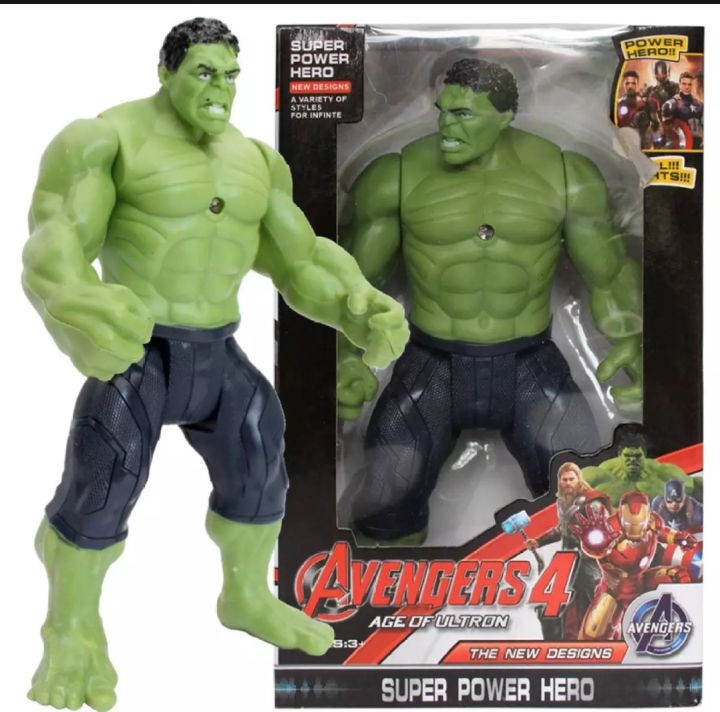 Marvel%20Avengers%20Hulk/%20Iron%20man/%20Thor/%20Captain%20America%20Super%20Hero%20Figure%20boys%20light%20toy%20And%20With%20Good%20Light%20-%20Image%202