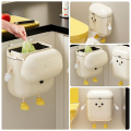 Kitchen Compost Bin 3.2gal/12L–Wall Mounted Plastic Hanging Trash Can with Lid for Counter Top &.