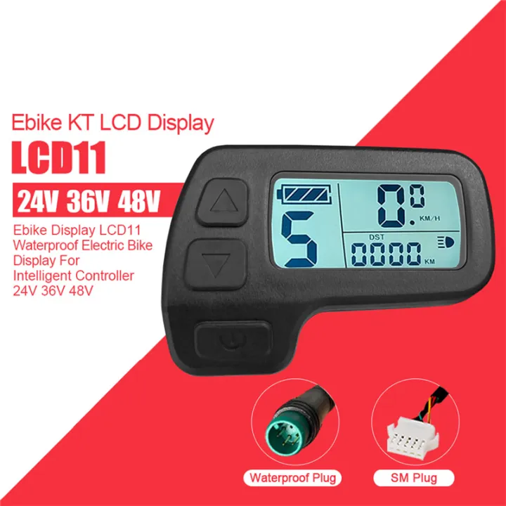 Electric%20Bike%20Display%20LCD%20Instrument/Waterproof%20Connector%20Ebike%20Display%20KT-LCD11%20Mini%20Display%2024V%2036V%2048V%20for%20Kunteng%20Controller%20Ebike%20Panel%20-%20Image%202
