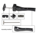 Universal Replacement for Hard Tri-Fold Tonneau Cover Pickup Truck Cargo Cover Fixing Kit.