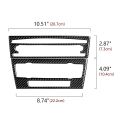 Car CD Control Console Panel Sticker Carbon Fiber Decal Trim Cover for - 3 Series E90 E92 E93 2005-2012 Accessories.