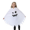Cross border halloween children's costume white black glow ghost glow grimace cape shawl pie.
