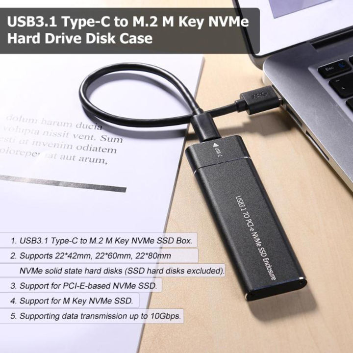 USB3.1%20Type-C%20to%20M.2%20M%20Key%20NVMe%20SSD%20Box%20Solid%20State%20Drive%20Housing%20Case%2010Gbps%20High%20Speed%20Hard%20Drive%20Disk%20Enclosure%20-%20Image%208