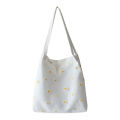 Mesh Daisy Double Layer Canvas Shoulder Bag Korean Ins Lace Small Square Bag Layor. 