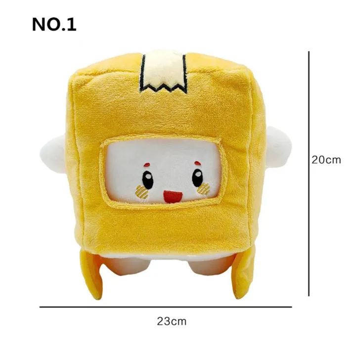 Lankybox Plush Toy Lankybox Foxy Plush Removable Cartoon Robot Soft Toy Plush Children's Gift Turned Into A Doll Girl Bed Pillow