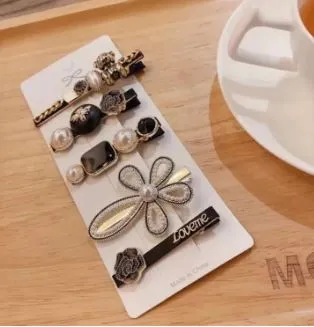 5%20Pcs%20Black%20Hair%20Clip-Simple%20Net%20Red%20Black%20Color%20Pearl%20Side%20Duckbill%20Clip%20Hair%20Accessories-%20Korean%20Style%20Bow%20Head%20Wedding%20Party%20Side%20Clip%20Metal%20Hair%20Pin%20Hair%20Accessories%20-%20Image%207