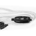 【Xiaofeng】USB MID Editing Cable-1 MIDI cable to USB cable-black. 