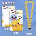 Pokmon Pikachu Card Holder Student Anime PVC Waterproof Demagnetizing Bus Subway Campus Card Collection Card Cover with Lanyard. 