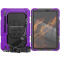 For Samsung Galaxy Tab S8 11 inch SM-X700 Silicone + PC Tablet Case(Orange+Black).