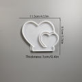 Silicone Silicone Mold Intricate White Gypsum Mold Cement Mold for Home Decor Crafting Gift Making Art Projects Hobbyists.