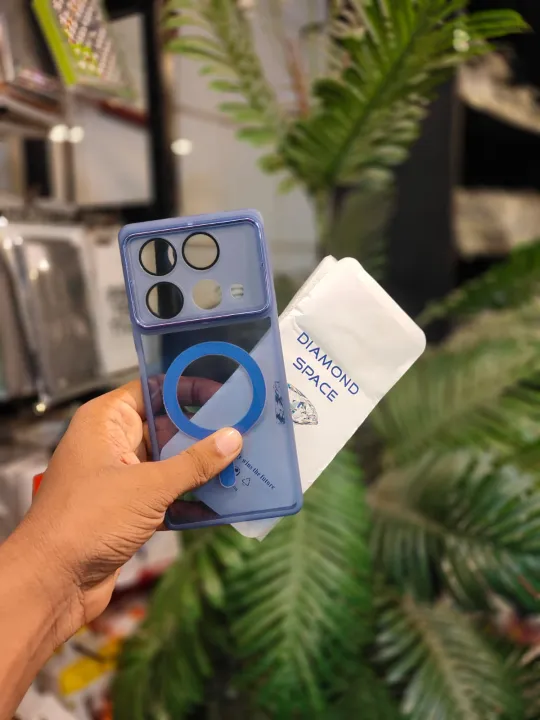 For%20Infinix%20Note%2040%20Matte%20Transparent%20Matte%20Slcn%20Magsafe%20Print%20Premium%20TPU%20Case%20Mobile%20Back%20Cover%20Casing-E_Store%20-%20Image%204
