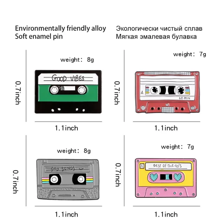 Musical%20Instrument%20Serie%20Enamel%20Pin%20Tape%20Piano%20Guitar%20Recorder%20Earphone%20Phonograph%20Music%20Brooch%20Lapel%20Badge%20Fashion%20Jewelry%20Gift%20-%20Image%204