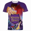 Disney T-Shirts Sleeping Beauty Cartoon Anime Maleficent 3D Print Streetwear Men Women Fashion Oversized T Shirt Kids Tees Tops. 