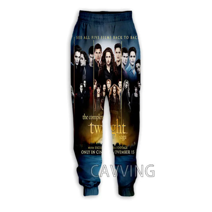 New Fashion 3D Print The Twilight saga Casual Pants Sports Sweatpants Straight Pants Jogging Pants Trousers for Women/men H01