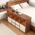 RK Engineered Wood Bookshelf Storage Cabinet Organizer Shelf Multi Storage Space Wooden Rack Display Shelf With Door and Drawers. Size: L48 XH24.
