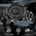 Magnetic Ball Men's Personalized Creative Watch Trendy Black Technology Cool Concept Borderless Design Watch Wholesale. 