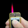 Phone Gas Lighter Iphone Shape Turbo Gas Jet Lighter. 