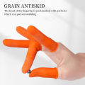 100PCS Reusable Finger Cover Natural Rubber Gloves Non-slip Latex Finger Cots Fingertips Protector Gloves Nail Art Tool. 