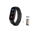 【User-friendly】 M6 Men Women Fitness Sports Smart Band Bracelet IP67 Music Heart Rate Take Pictures Smartwatch For.
