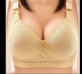 Wireless Padded Push Up Grid Bra Brassiere Underwear. 