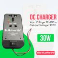 12V DC to 220V AC Charger | 30W Fast Power Adapter. 