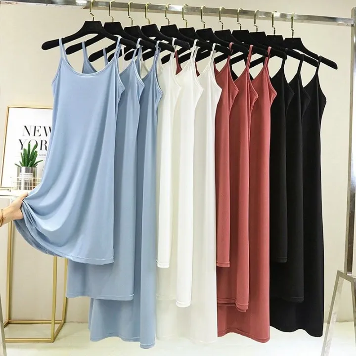 Ice%20Silk%20Suspender%20Skirt%20for%20Women%20Summer%20Inner%20Wear%20Bottoming%20Skirt%20Plus%20Size%20Plus%20Size%20Ladies%20High%20Waist%20Slim%20Looking%20Dress%20Loose%20Long%20Dress%20-%20Image%204