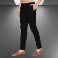Black Color Cotton Dubble Stretch Pajama for Men. 