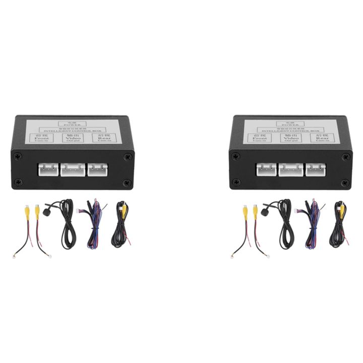 2X Car Front View Camera Switcher Parking Camera Converter Front Rear View Video Switch Channel Control Box