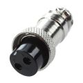 Universal Panel Mount 16mm 2Pin Aviation Connectors Plugs 5 Pcs.