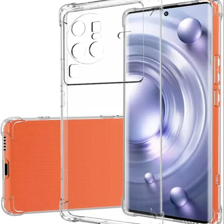 Vivo X80 Pro Camera Protection Premium Silicone Case Crystal Clear Soft TPU Ultra-Thin Transparent Flexible Protective Mobile Phone Back Cover