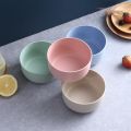 1/5Pcs Wheat Straw Bowl Fruit Vegetable Dessert Rice Bowl Safe Household Tableware Kitchen Dining. 